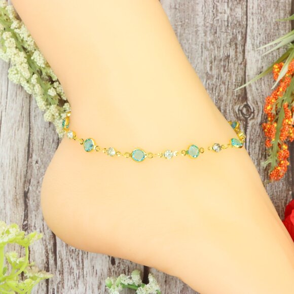"Dainty Anklet for Women – Elegant Everyday Jewelry & Perfect Gift | MLCRC1259 - Picture 8 of 10